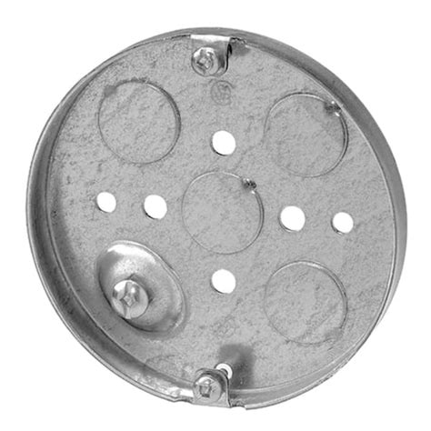 steel city 4-cu in metal round wall electrical box|t&b steel city catalog.